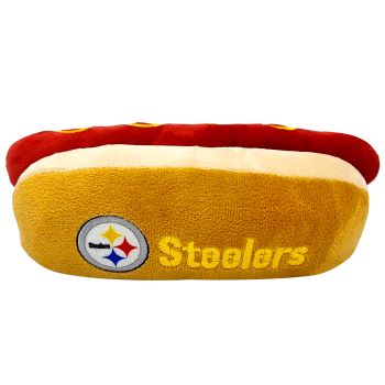 Pittsburgh Steelers- Plush Hot Dog Toy